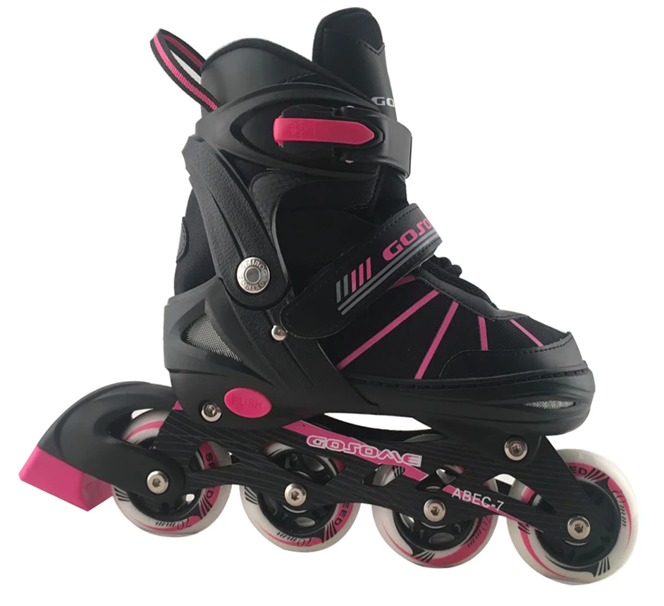 GOSOME Cheapest Professional Flashing roller  Inline Skates and Roller Skates for Kids Inline Skates Speed Shoes PU Wheels