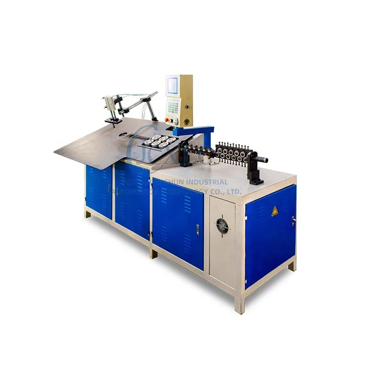 CAD  2-12mm PLC CNC Automatic Square Bicycle Basket 2D Metal Steel Aluminium Iron Wire Rod Bending Machine Bender