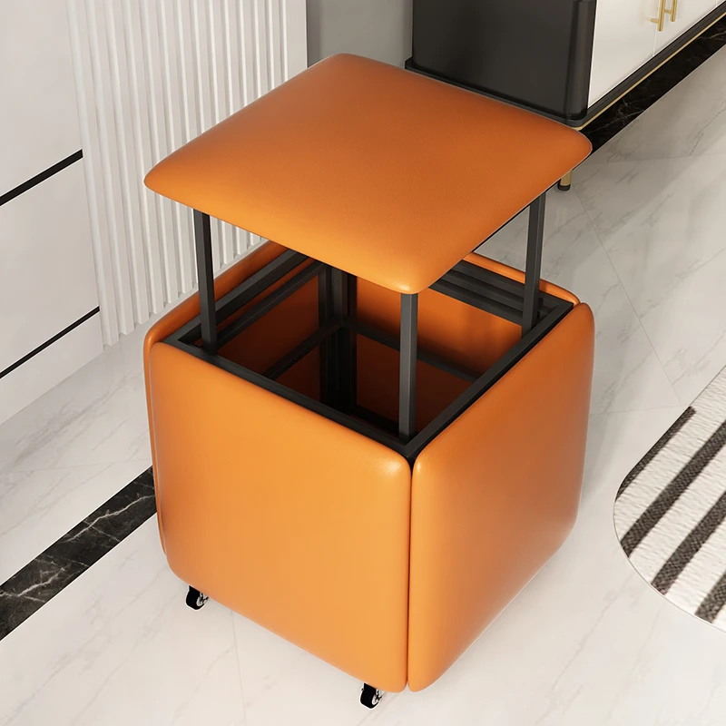 Wholesale Famous Fashion Creative Design Shoe Change Stool Folding Transforming Outdoor Stool Combination Mini Ottoman Stool