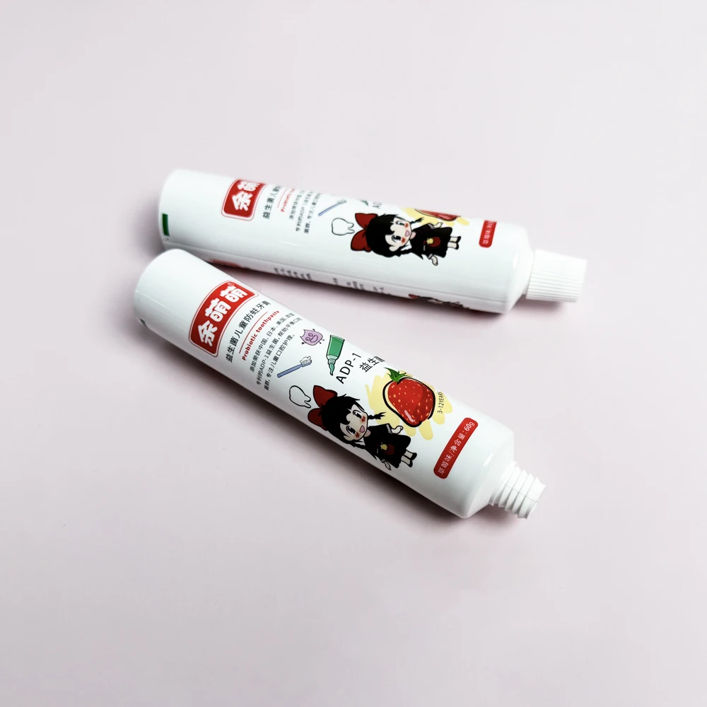 Wholesale plastic ABL toothpaste tube 100ml 60ml with lid, empty cream hose, laminated toothpaste tube packaging