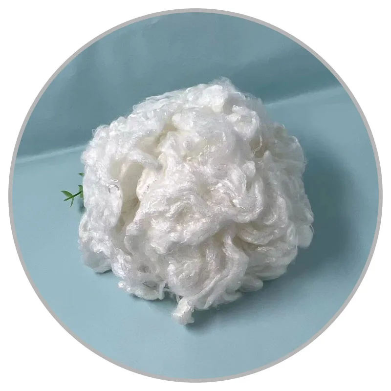 raw white 1.2D virgin natural bamboo fiber for spinning material
