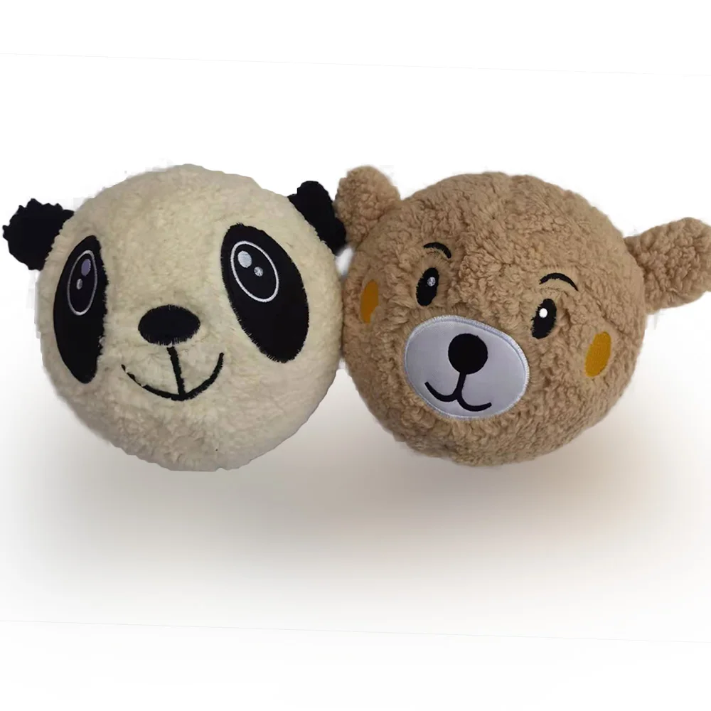 Fuzzy Panda Bear Inflatable Toy Ball For Kids