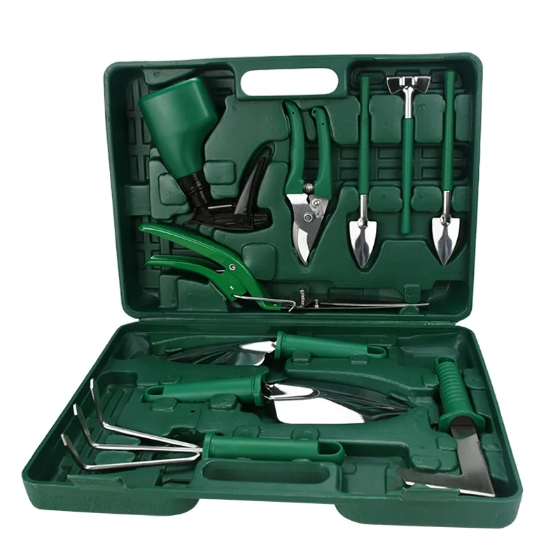 garden tool set best selling product Multifunction garden hand tools weeding and cutting branches green garden tools