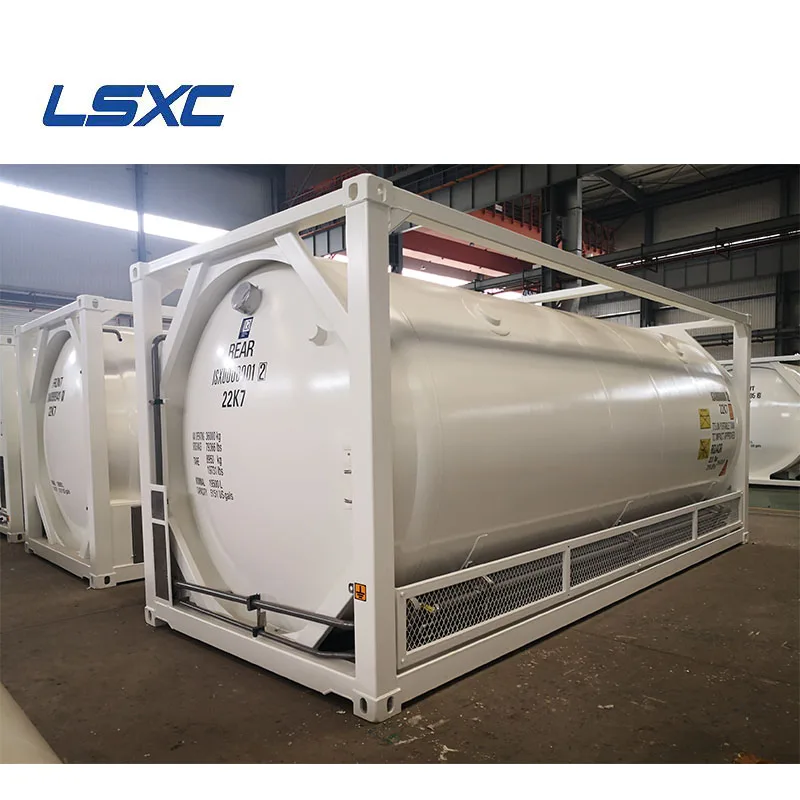 LR Intermodal 20 ft 40 ft LNG T75 Storage Transport LO2 LN2 LAr Cryogenic liquid gas tank container ISO TANK CONTAINER