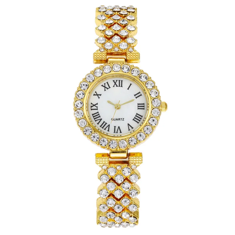 wholesale makeup custom your own brand fashion quartz luxury geneva Iced Out Watches diamond for ladies