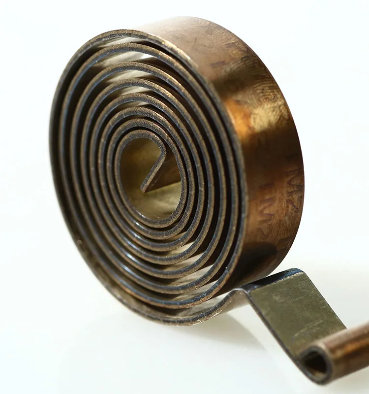 custom specific parameters Carbon steel flat spiral springs are used in toys machinery electronic products flat spiral spring