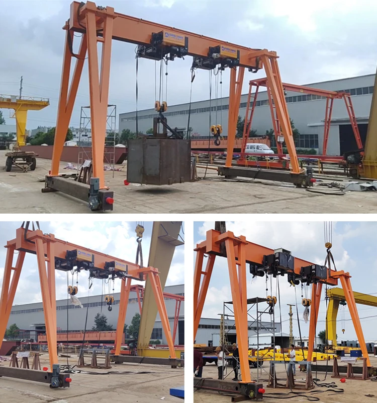 10 ton 16 ton Europe style single girder beam 12.5 T 15 ton gantry crane overhead EOT crane for sale in Seaside workshop