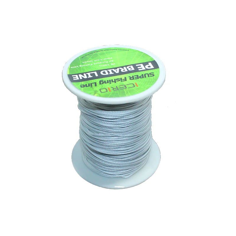 Japanese Quality 100m Braided PE Fishing Line 16 Strands PE Braided With Steel Wire Core