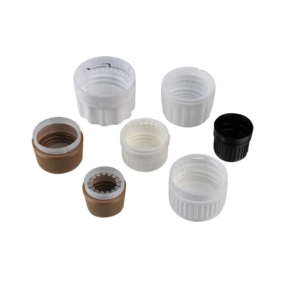 11mm-53mm TE CRC Plastic Caps For Vials Bottles Jars Tubes Cans from Ningbo China Factory