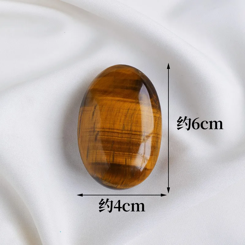 40*60mm Healing Crystal Jade Stone Black Rock Hot Compress Spa Massage Stone for Essential Oil Body Relaxation