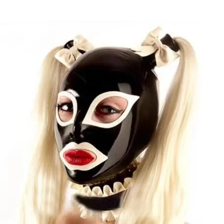bdsm k9 sex toy role play queen femdom cover latex mask fetish bondage latex cover for sex toys
