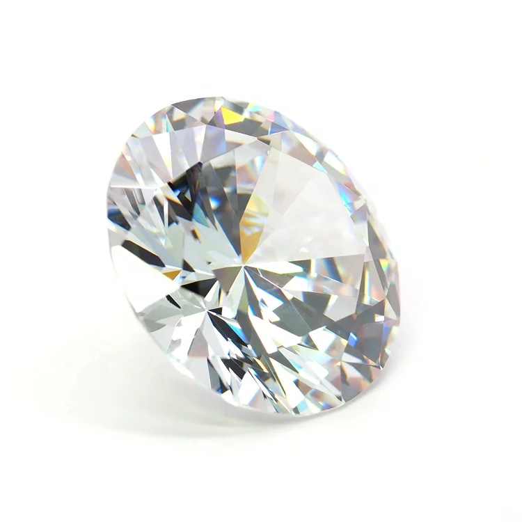 Wuzhou Wholesale round brilliant cut white cubic zirconia