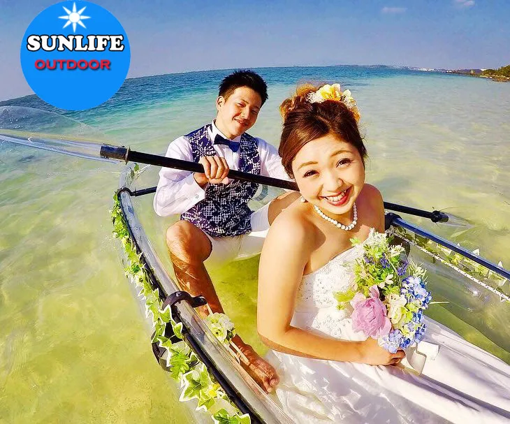 SUNLIFE Lightweight Clear transparent kayak paddle