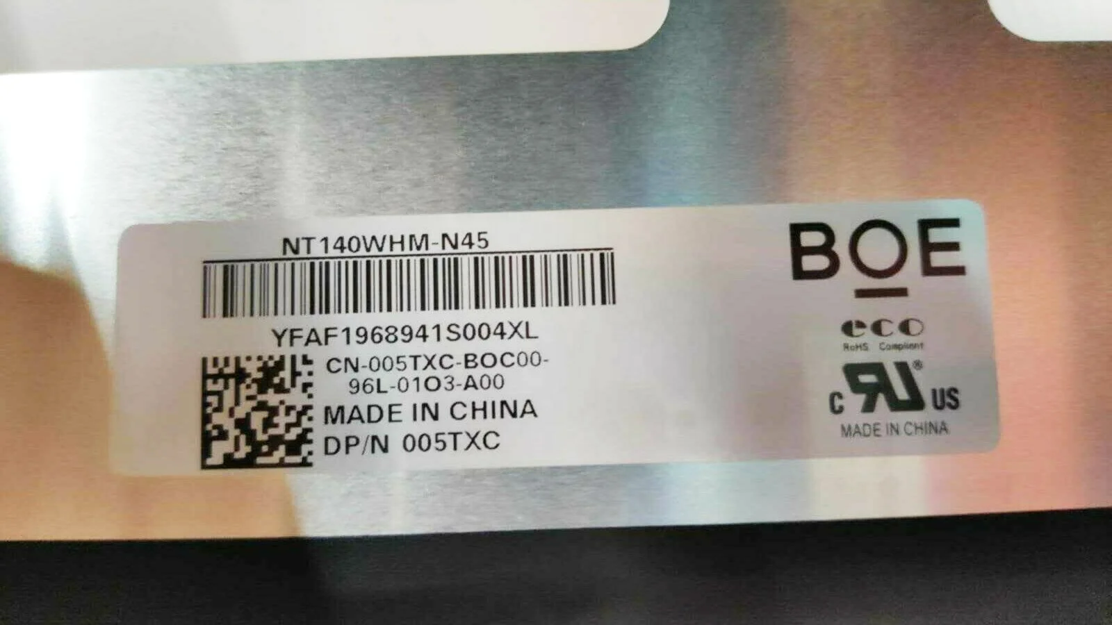 14.0 SLIM 30PIN BACK-FOLD TN Lcd NT140WHM-N45 notebook lcd screen