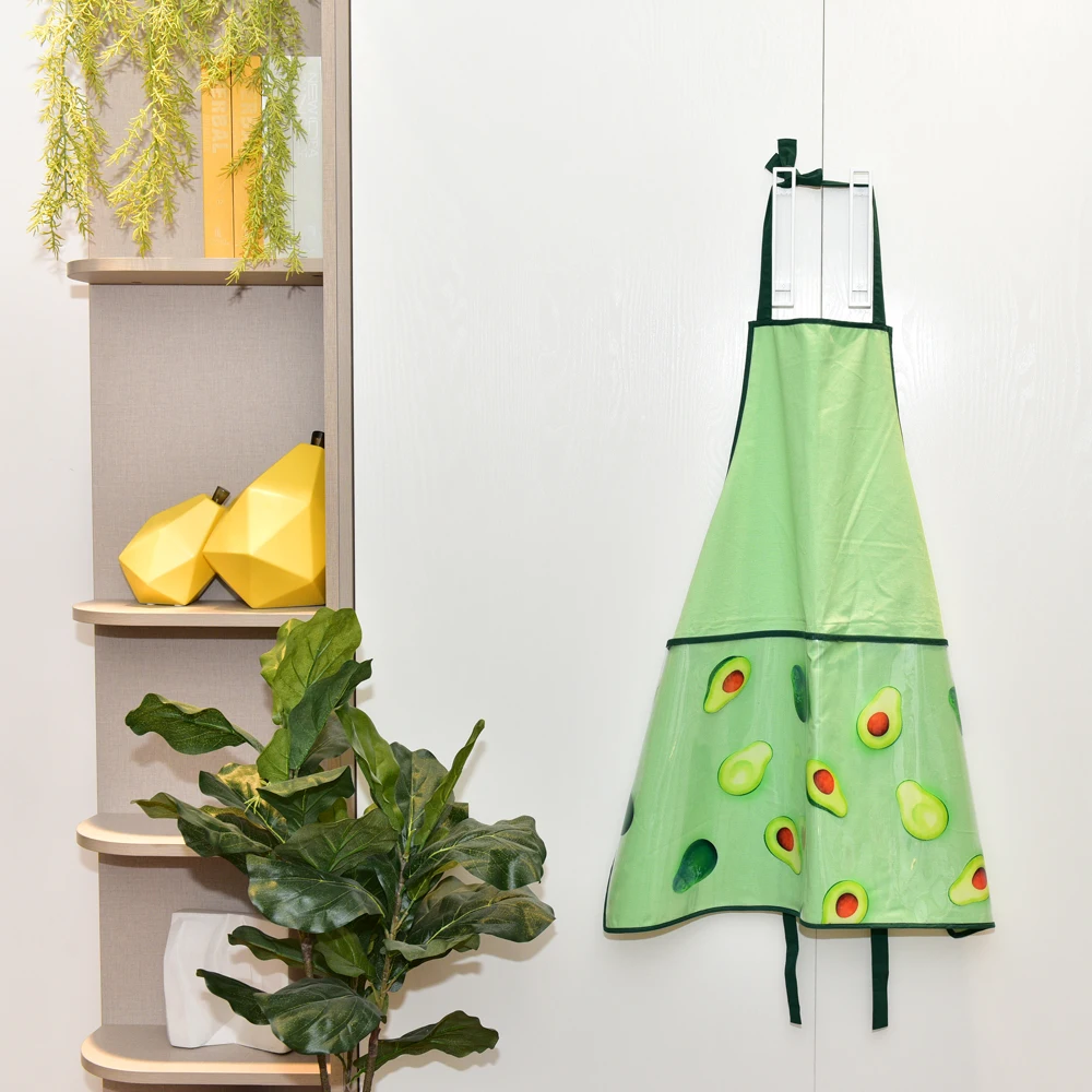 Cotton Kitchen Apron Set, Floral Print with One Front Pocket