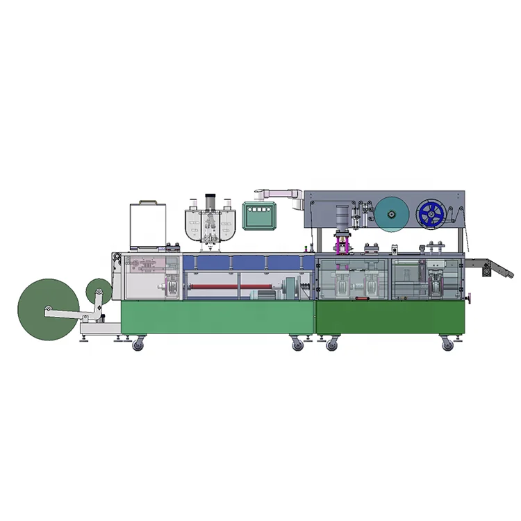 CE flat plate food automatic blister packing machine