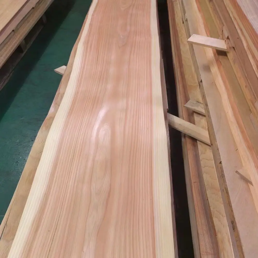 Japanese hinoki hardwood flooring veneer hinoki cypress lumber wall panels for decoration