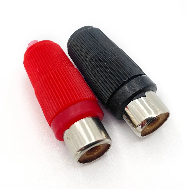 Wholesale Audio Video TV Speaker Round Tube Extension Cable Adapter Welded RCA Lotus Female Plug