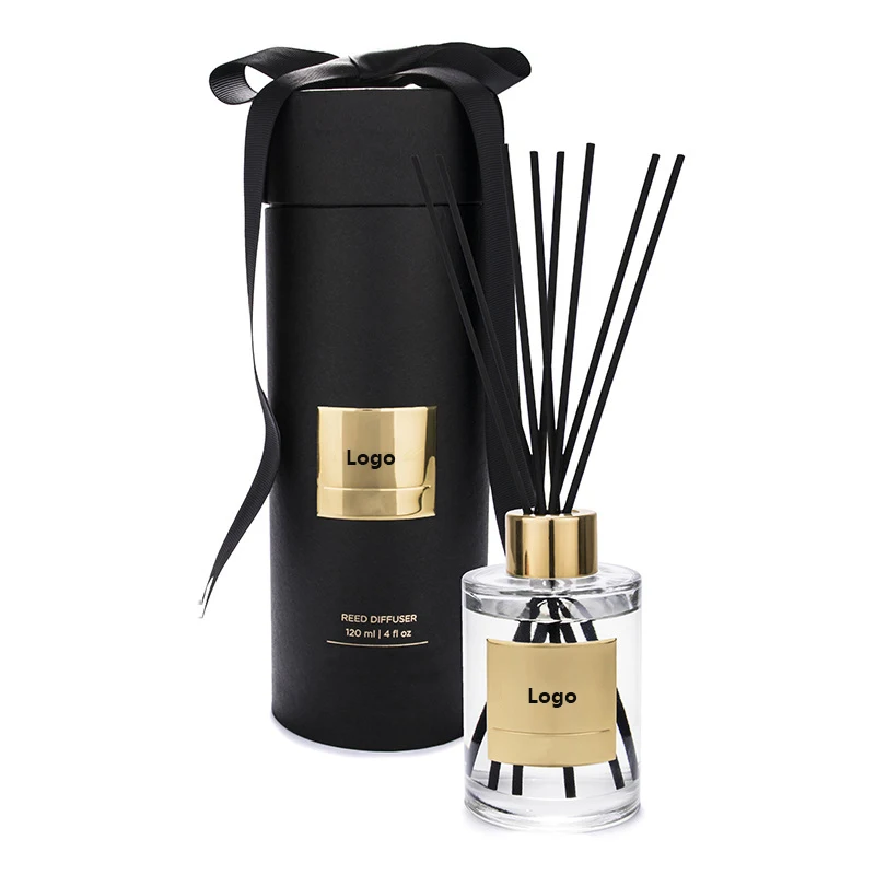 Luxury custom private label Christmas home fragrance scented candles and reed diffuser gift set