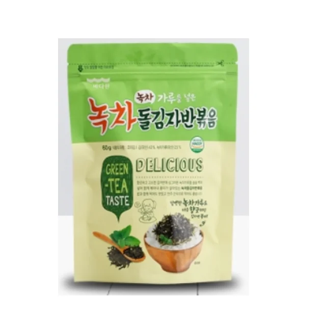 
Korean Roasted and Seasoned Green Tea Flavor laver seaweed snack 