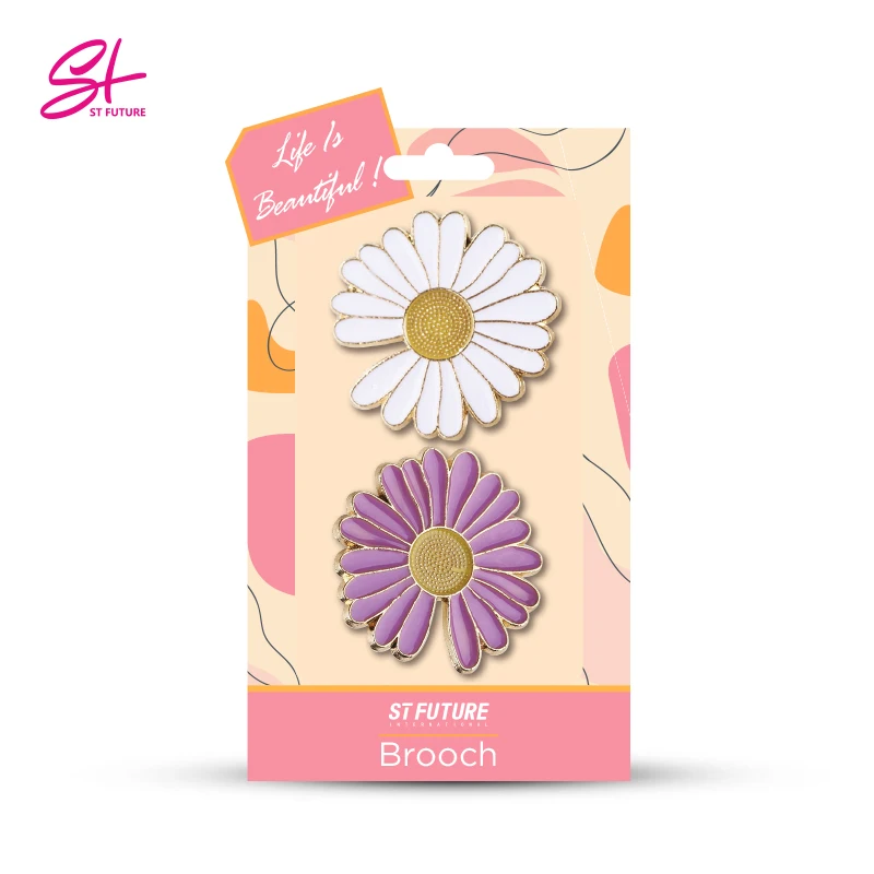 St Future Sunflower Latest Fashion Lapel Pin Brooch Custom Brooches For Women Girl