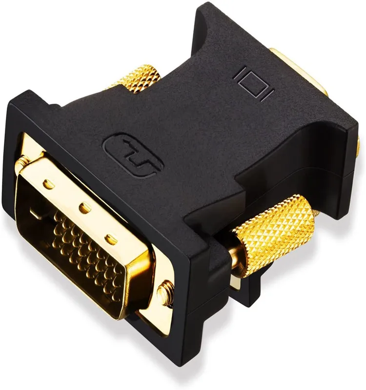 VGA, HDMI, DVI адаптер DVI-I DVI 24 + 1 мужчина к VGA HD15 переходник с внутренней резьбой с усилителем сигнала Позолоченные поддерживает 1080P Full HD для компьютера