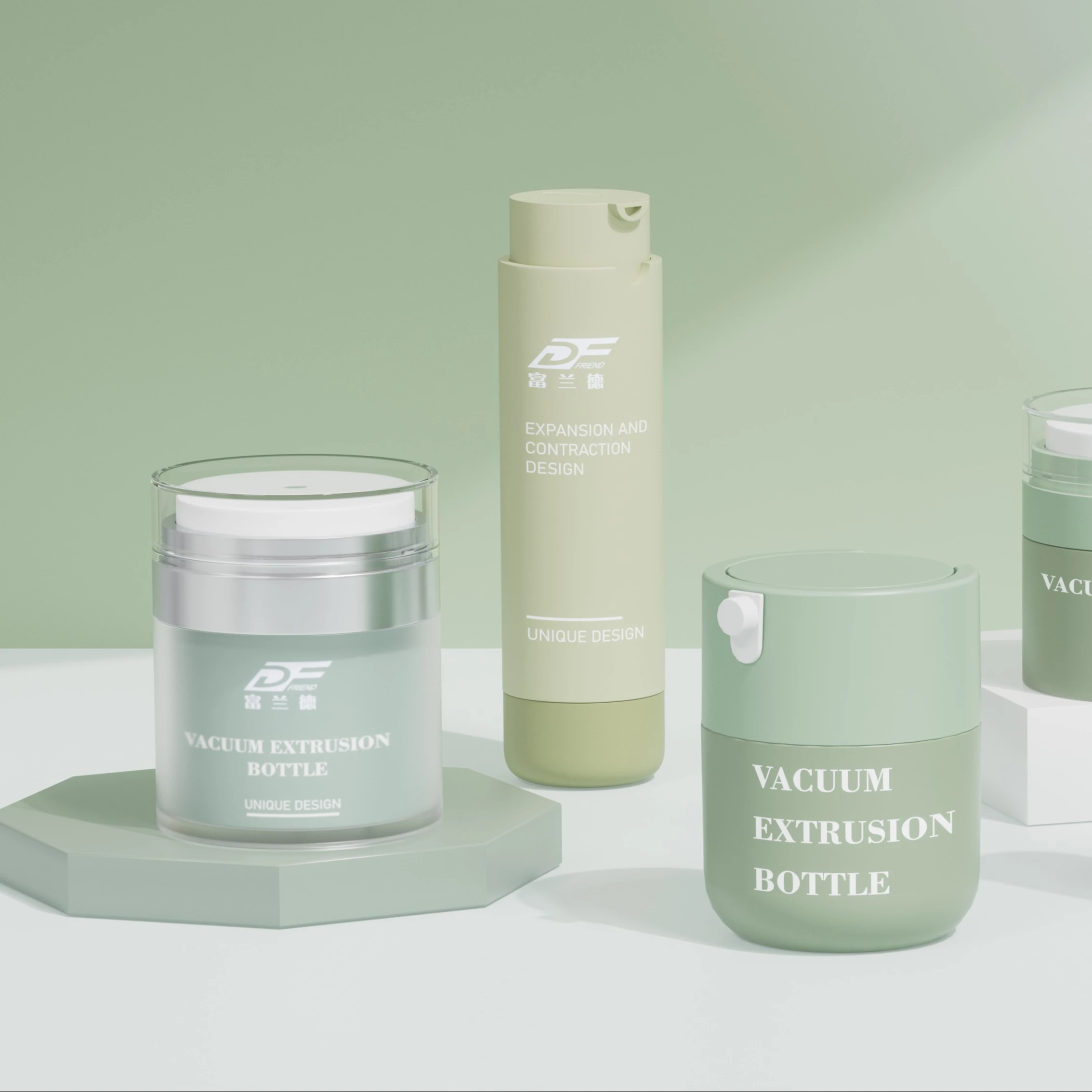Custom 15g 30g 50g 100g Packaging Container Baby Cream jar PP Plastic Airless Cream Jar With Lids