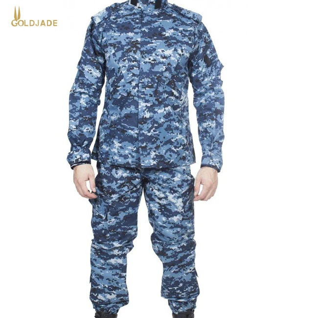 
Blue Navy Army Military Camouflage Combat Uniform 