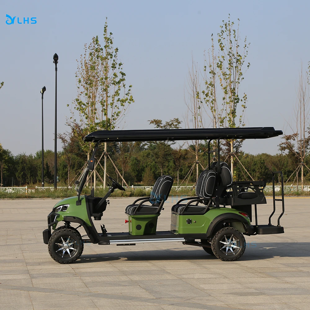 Club Metal Steel 2/4/6/8 Seat Electric Hunting Golf Cart for Sale Electric Golf Scooter Off Road Golf Car With Curtis Controller