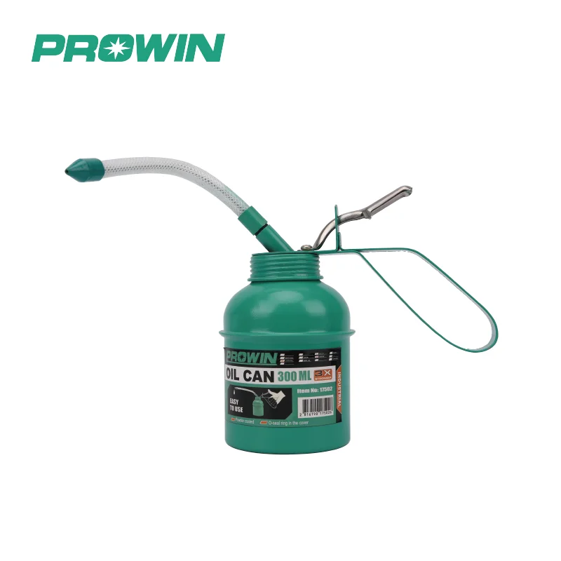 PROWIN 17502/17503 Iron Green 300ml/500ml Oil Can with Flexible Spout