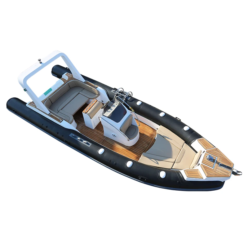 Haohai Raft Jet Sailing Rubber Small Bateau Center Console Aluminio New Pvc Racing Barcavetroresin Rib Boat For Entertainment
