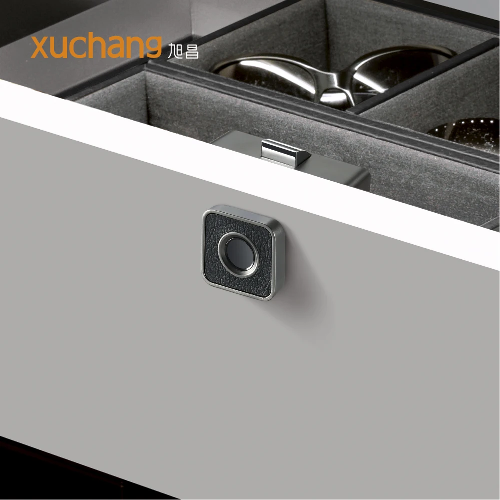 Black Small Fingerprint Drawer Lock Smart Keyless Electronic Cabinet Lock fingerprint drawer lock