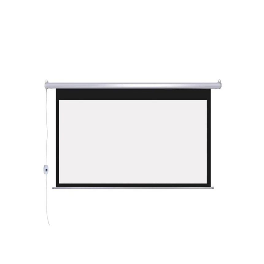 Remote And Button Control Electrical Projector Screen 16:9 4:3 Portable Motorized Projector Screen Electric Projection Screen