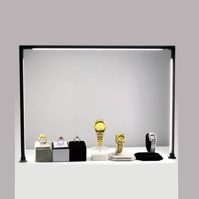 New Products Exhibition Led Jewelry Showcase Lighting Luxury Display Aluminum Gantry 360 Rotatable Cabinet Lights for Museum