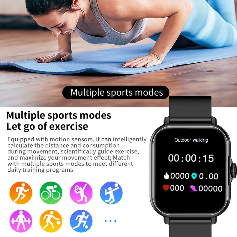 Original A58 Plus Girls Women Gift Watch Combo Bracelet Set Box Sleep Record Quartz Smart Watch Necklace Ring Earring Smartw