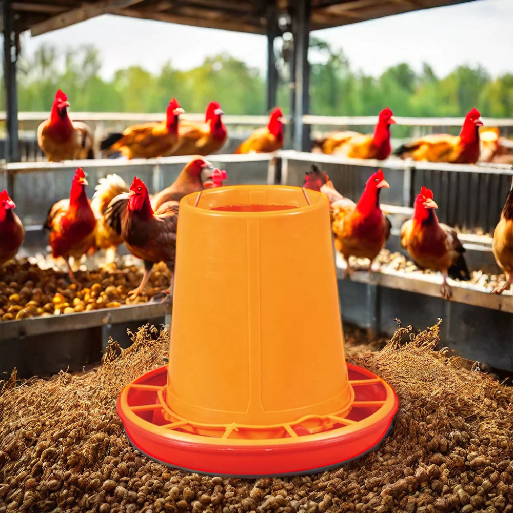 Lightweight Portable Chicken Feeder and Drinker for Livestock PP Material Poultry Farming Equipment