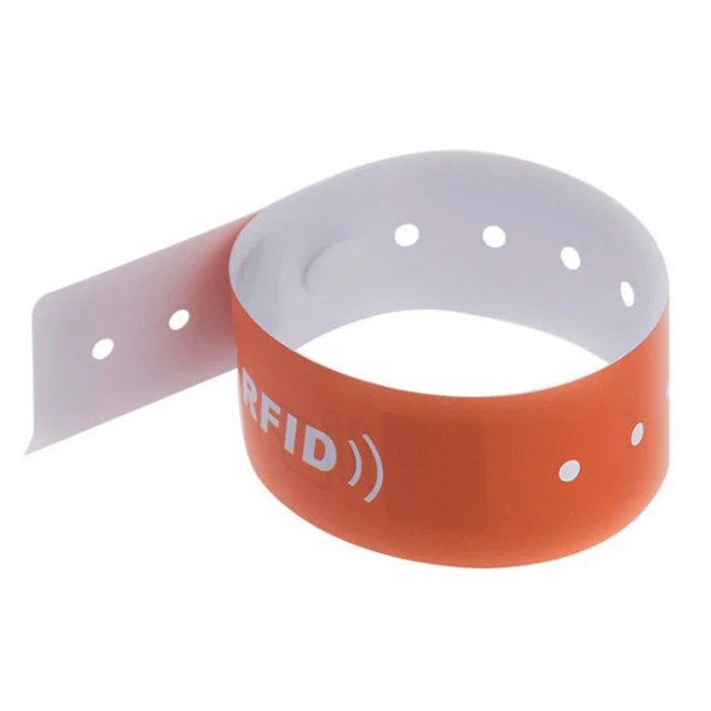 Custom Disposable RFID Cashless Wristband ticket to ride board game Paper NFC Bracelet for hospital or events