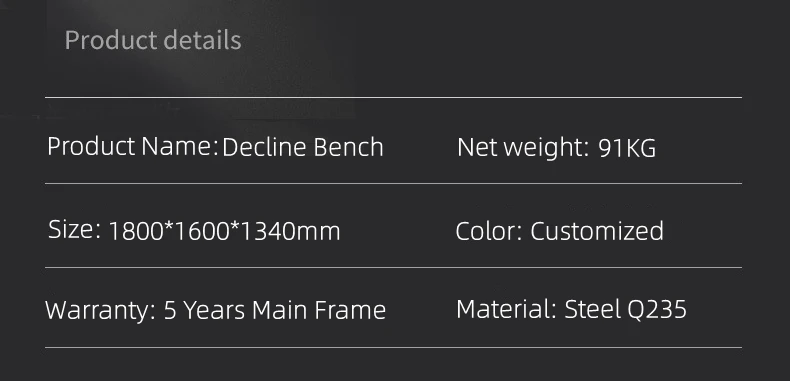 Commercial gym fitness equipment incline decline weight sit up benches