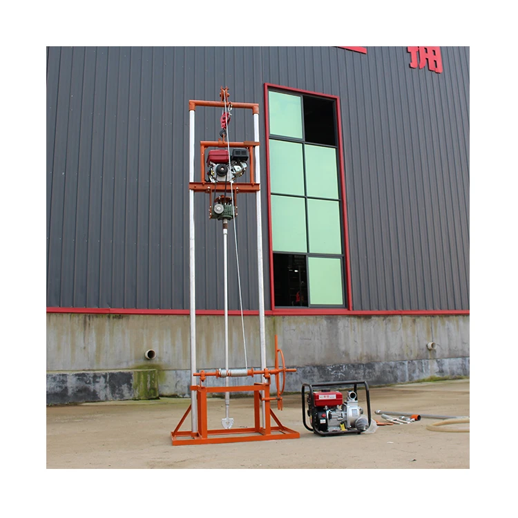 Manufacturers Gasoline Engine Type Mobile Air Borehole Mine Rock Drilling Rig Machine