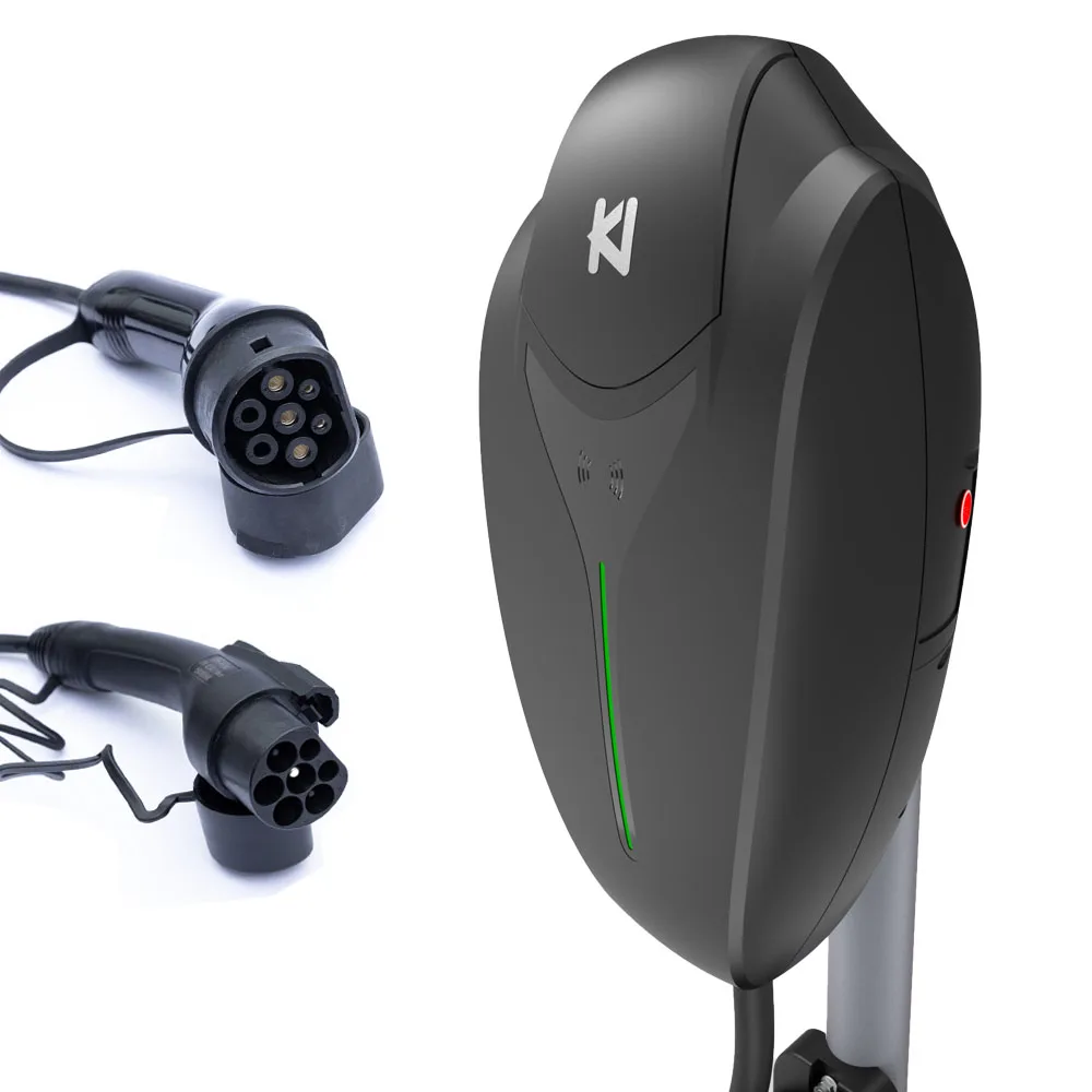 KangNi 16A 11kw high quality IEC 62196 type 2 Wall mounted ev charging station wallbox EV