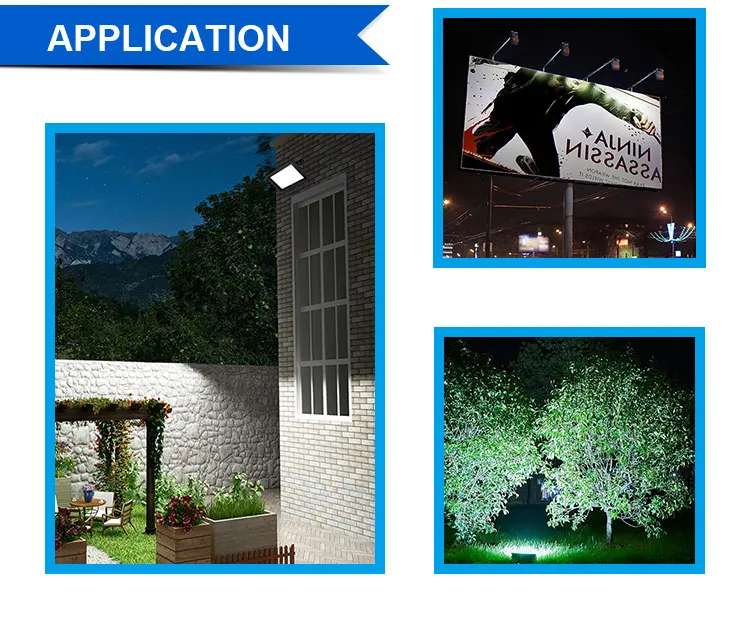 New arrival IP66 100w waterproof led solar lawn lamp