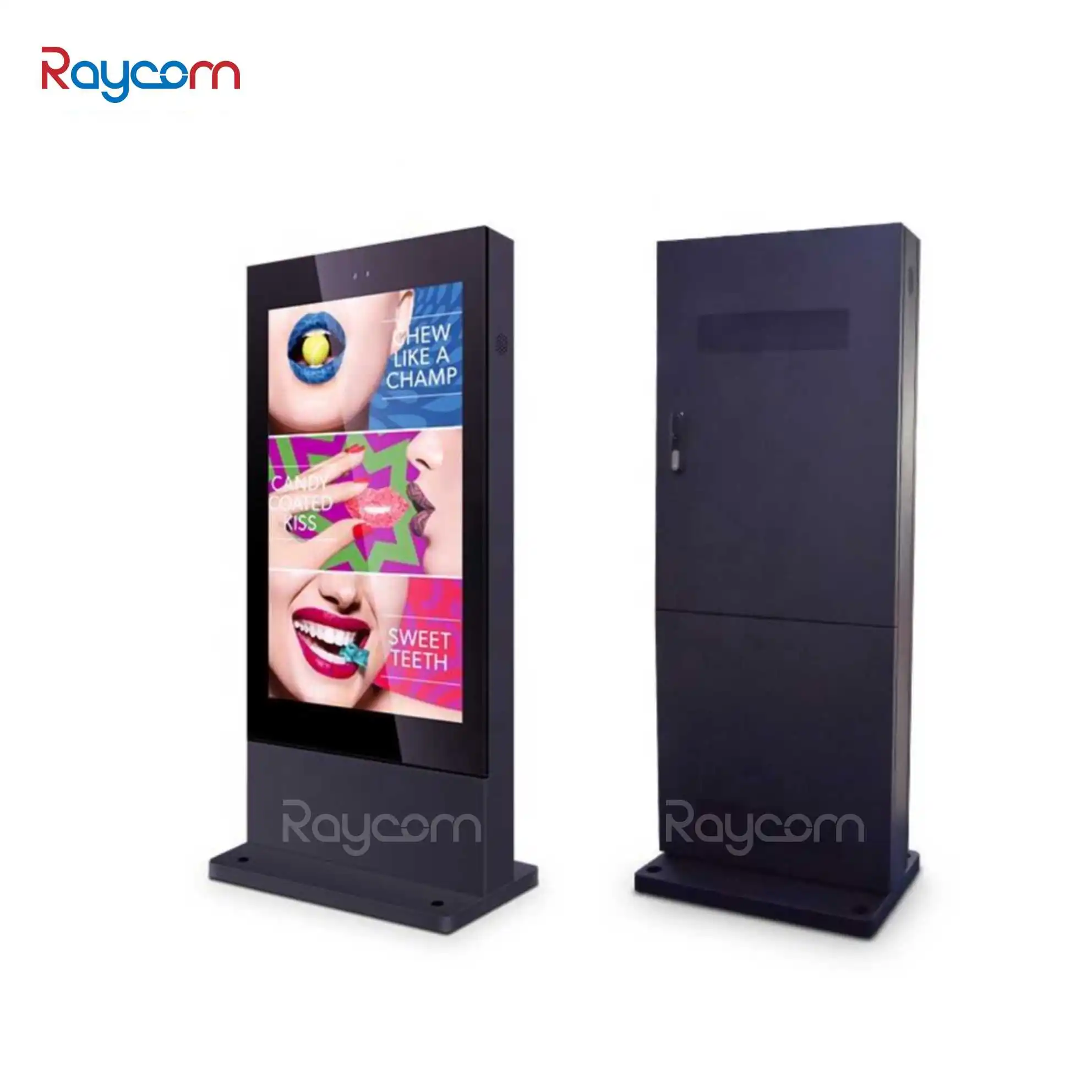Factory OEM ODM Custom 86 inch Outdoor Sunlight Readable Waterproof Ip65 Monitor Lcd Digital Signage Stand Totem Display Screen