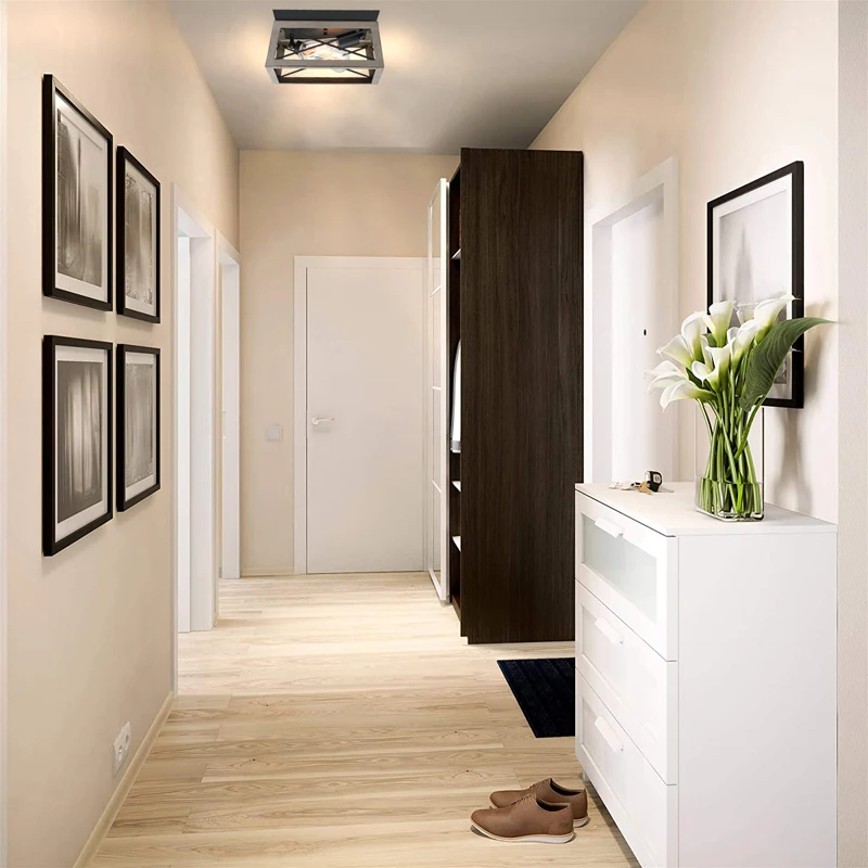 Indoor flush mount Light Art Type Corridor Aisle Grey Wooden