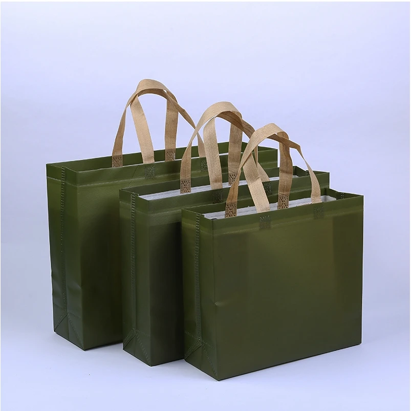 Модная цветная пустая Нетканая сумка, рекламная Экологичная хозяйственная сумка для супермаркетов, с логотипом может быть c