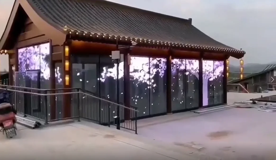 TOPLED P3.91-P7.81 transparent led fixed led display  full color smd advertising indoor outdoor panel screen easy installation