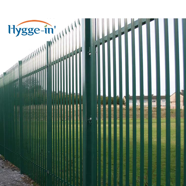Alibaba China Manufacture Garden And Home Decorative  Used Steel Residential Security Hot Dipped Galvanized Steel Palisade Fence