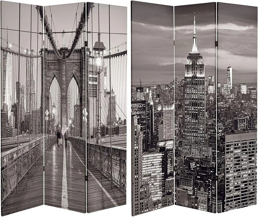 Wholesale home decor led light partition wall folding screen room divider