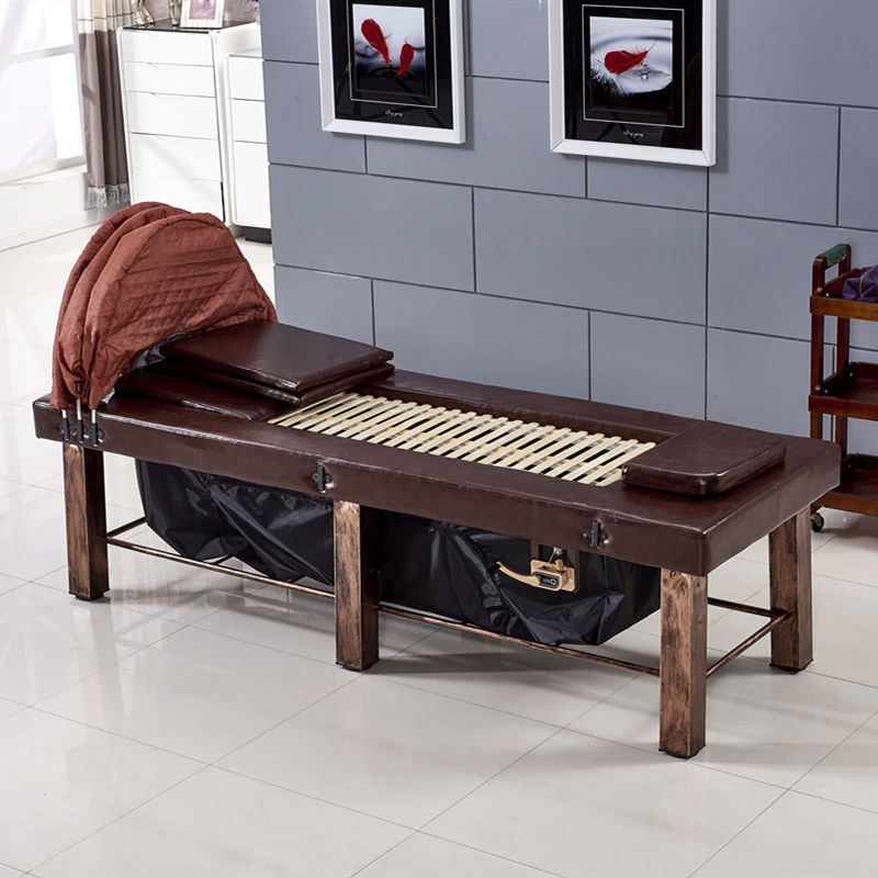 
Medicine Fumigation Physiotherapy Bed Beauty Sweat Steaming Moxibustion Bed Beauty Salon Special Traditional Chinese Massage Bed 
