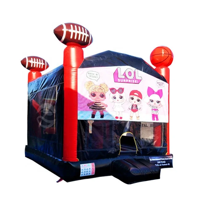 Lol коммерческий надувной лунный прыжок для игры Dodgeball комбинированный домик для прыжков