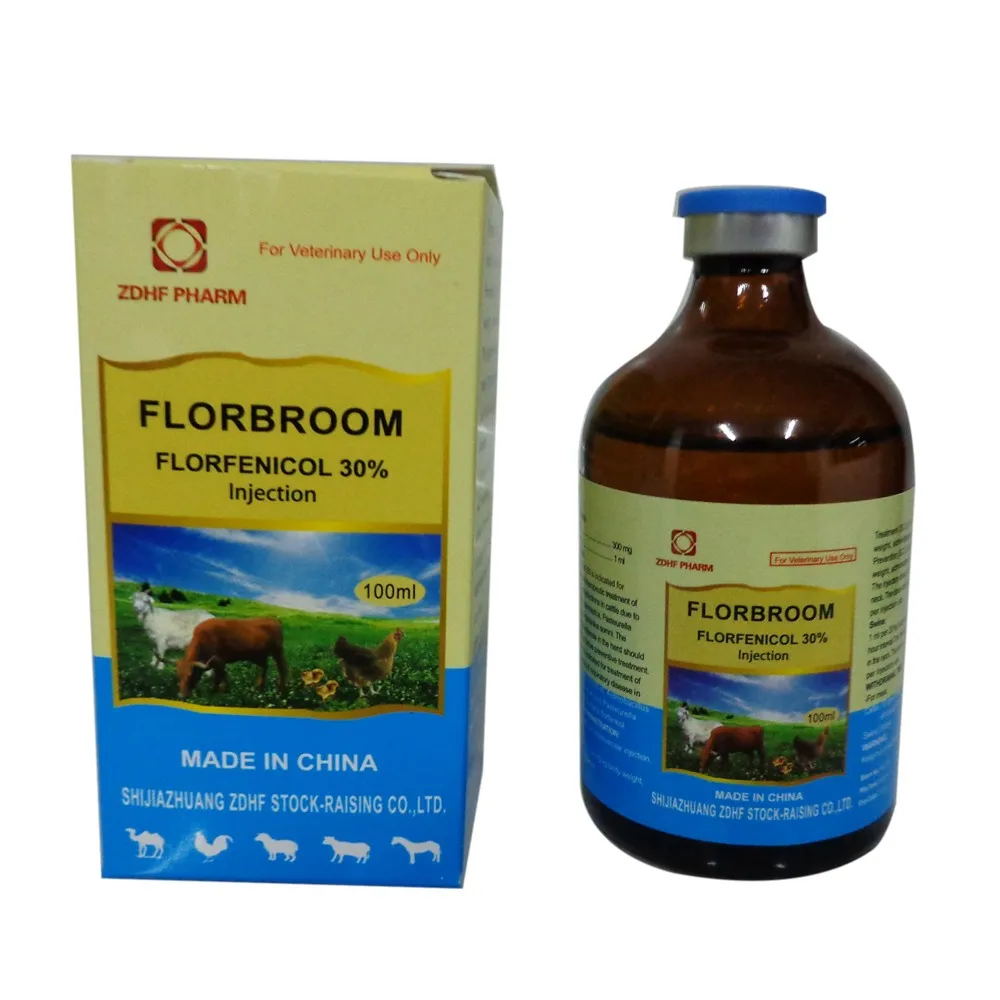 
supply antibiotic medicine Florfenicol Injection 10% for chicken Diarrhea 